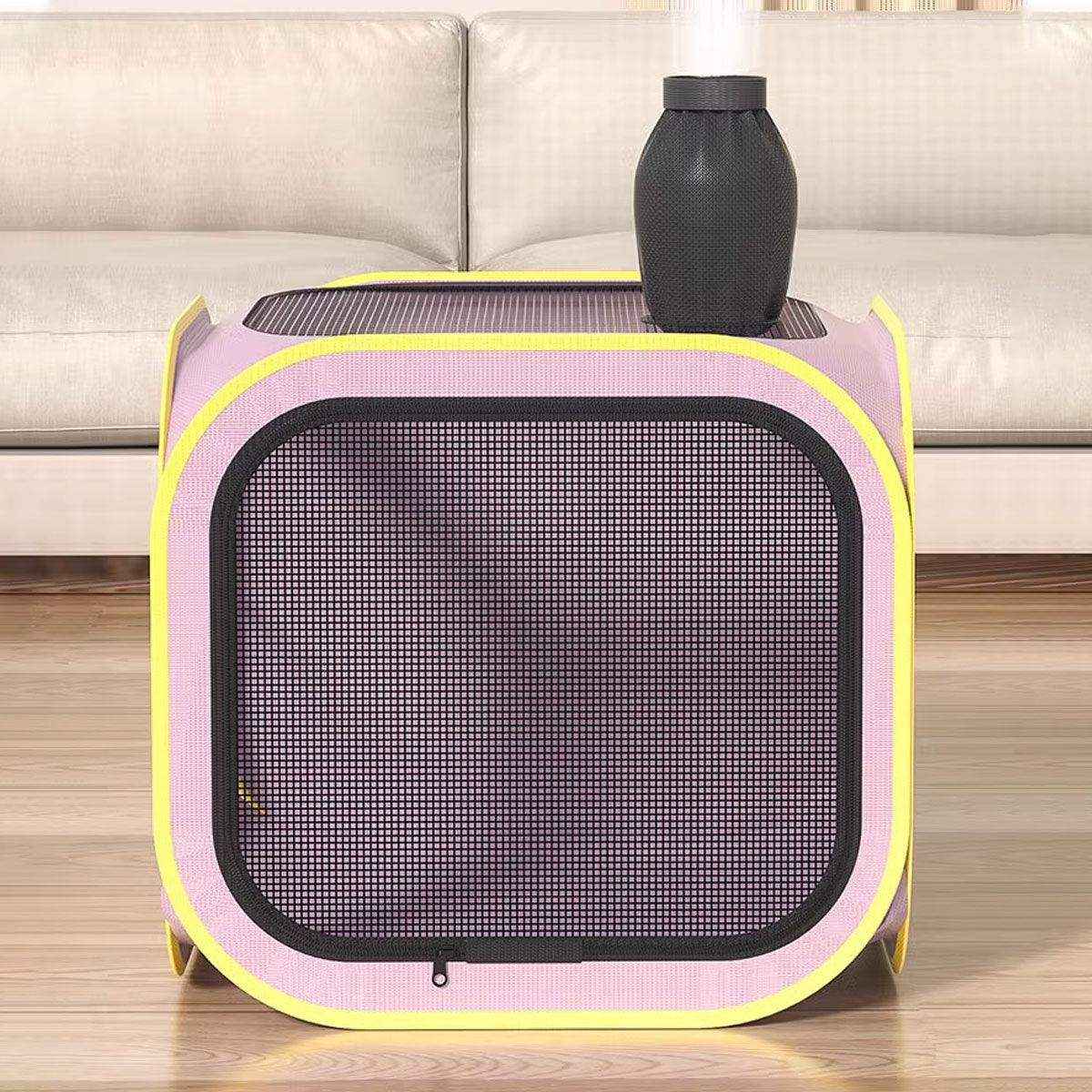 Portable Grooming Solution with Foldable Dog Dryer Box for Cats and Small Dogs