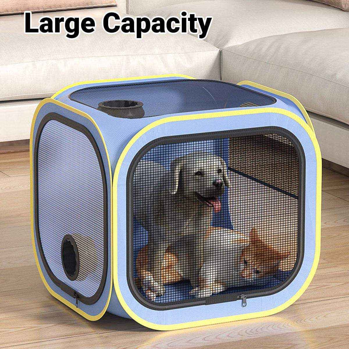 Portable Grooming Solution with Foldable Dog Dryer Box for Cats and Small Dogs