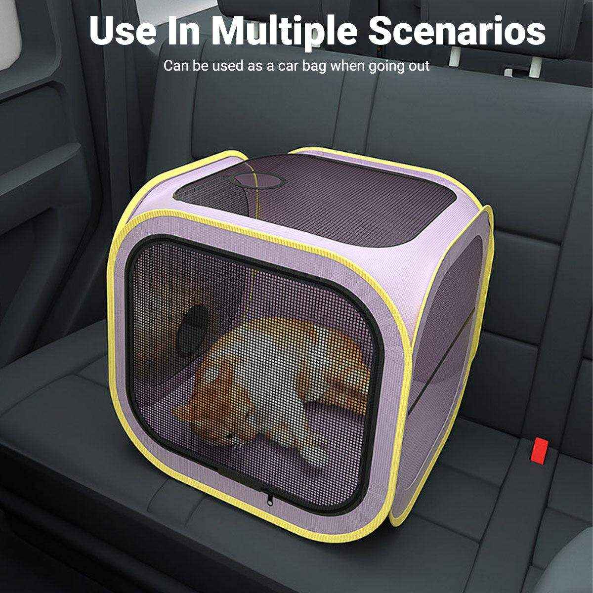 Portable Grooming Solution with Foldable Dog Dryer Box for Cats and Small Dogs