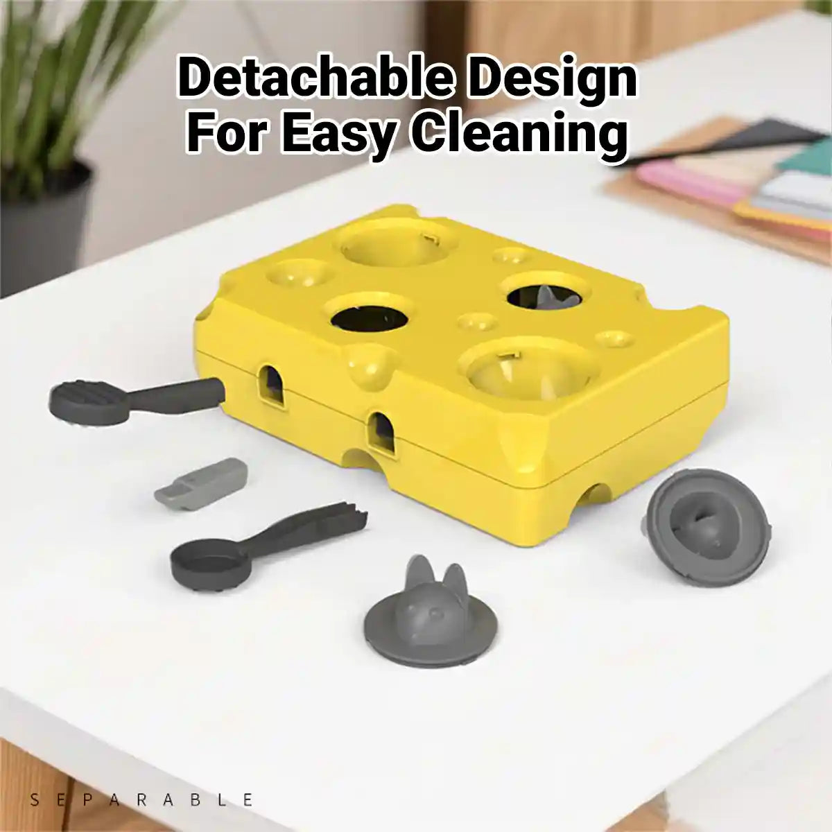 Interactive Cat Puzzle Toy with Treat Dispenser