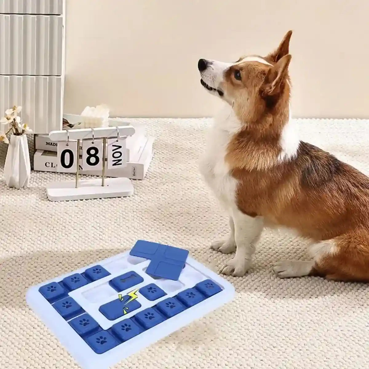 Interactive Dog Puzzle Toy Slow Feeder Brain Game for Pets