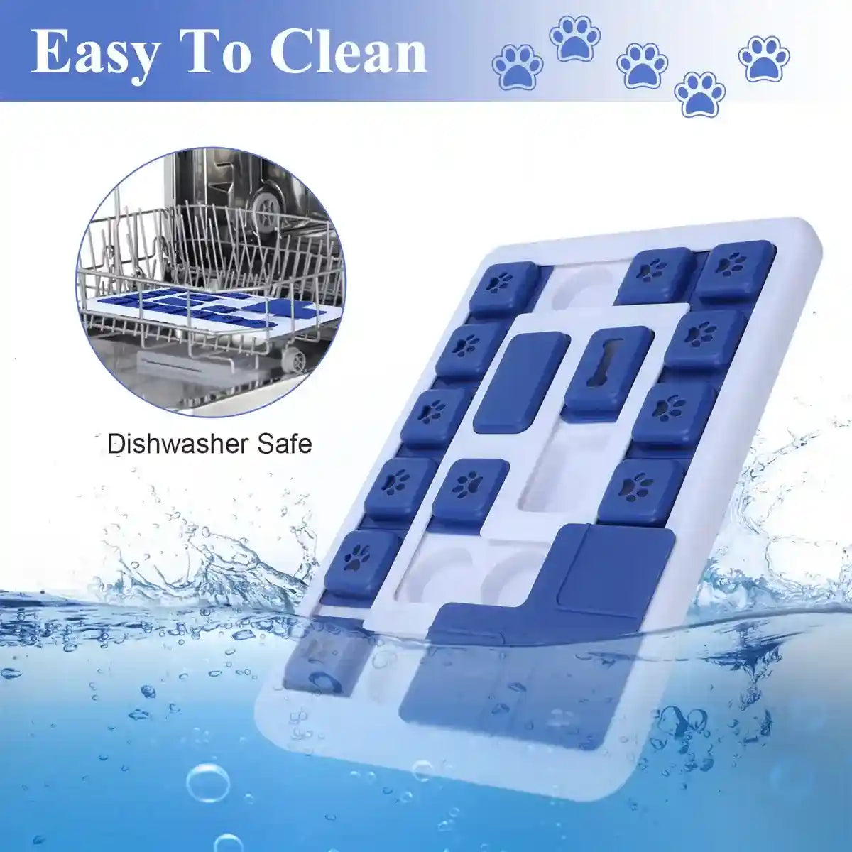 Interactive Dog Puzzle Toy Slow Feeder Brain Game for Pets