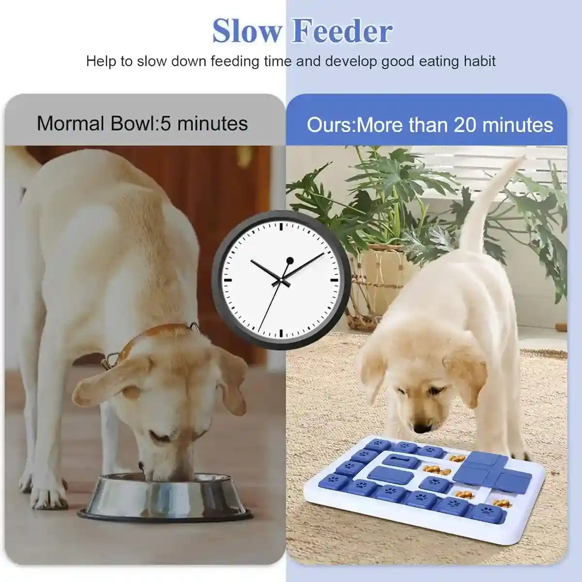 Interactive Dog Puzzle Toy Slow Feeder Brain Game for Pets