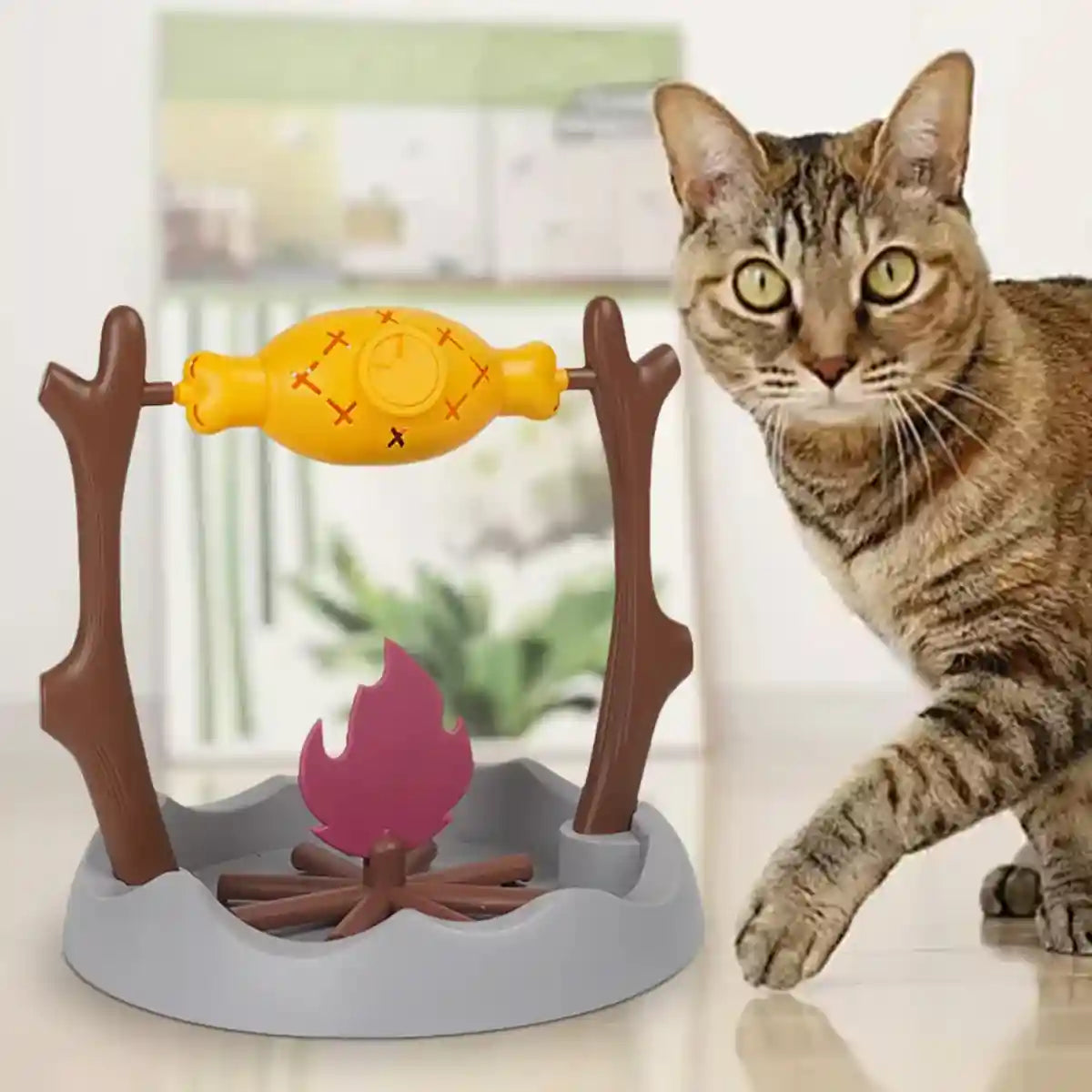 Interactive Pet Toy 360° Rotating Food Dispensing Puzzle Toy for Cats & Dogs