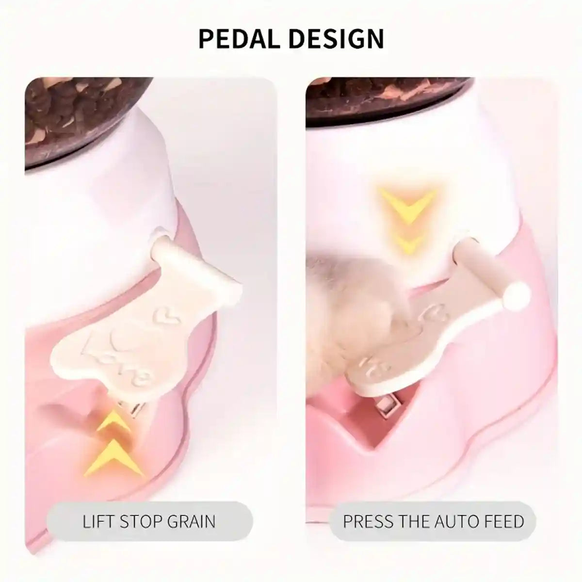 Automatic Pet Food Dispenser with Water Bottle 2.2L Feeder for Cats & Dogs