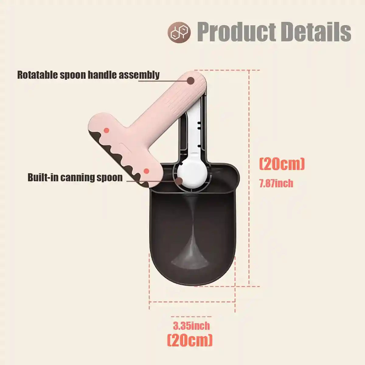 Pet Can Opener Spoon with Pet Food Scoop