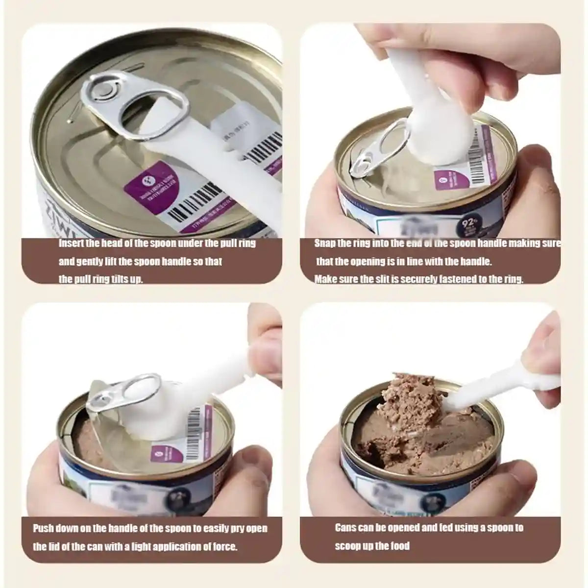 Pet Can Opener Spoon with Pet Food Scoop