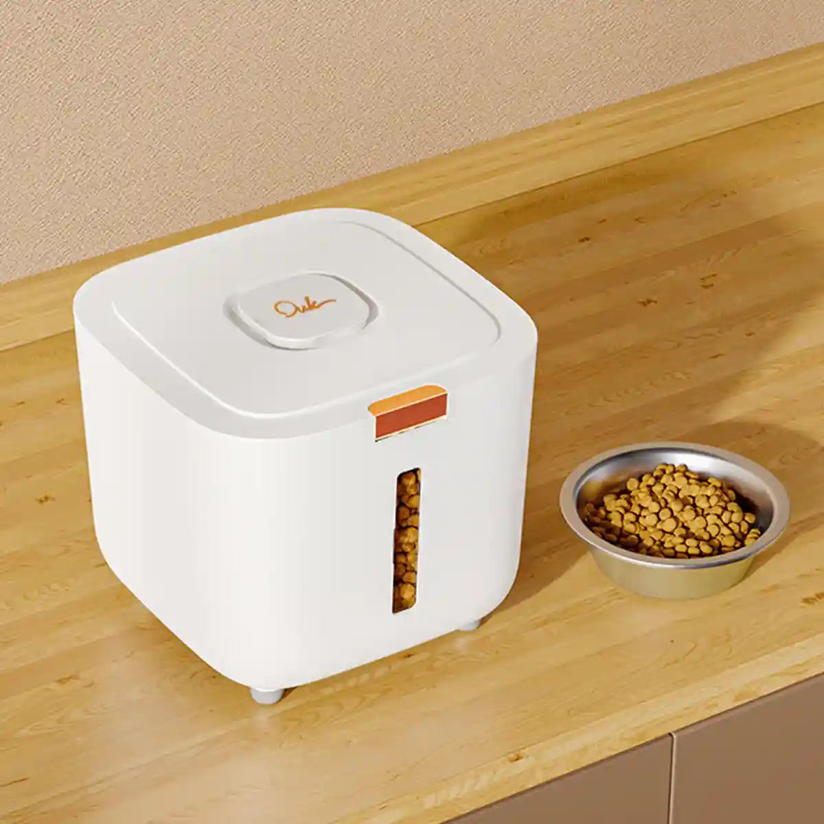 Airtight Pet Food Storage Bucket with Visual Window