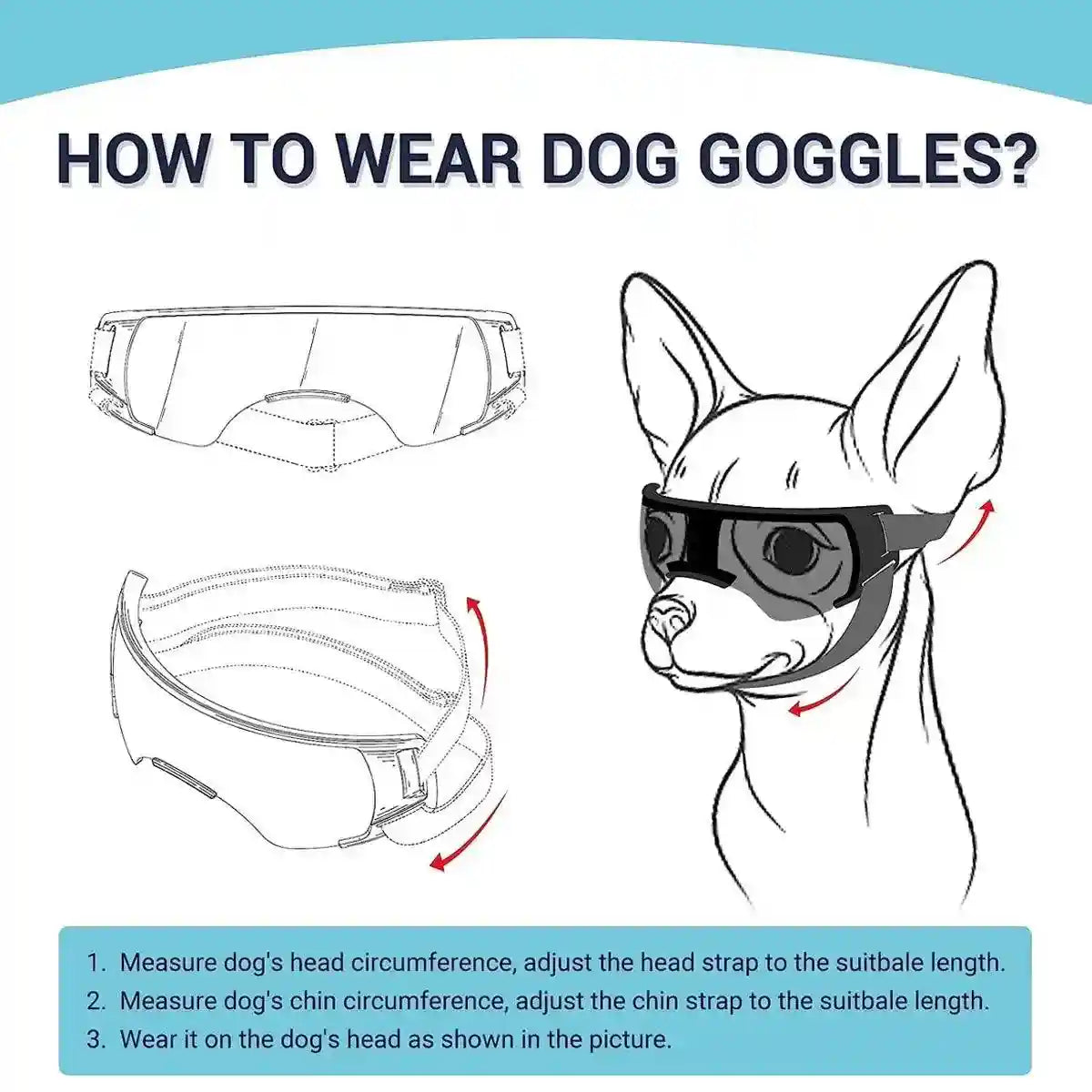 Outdoor UV-Protective Dog Sunglasses for Small and Medium Dogs