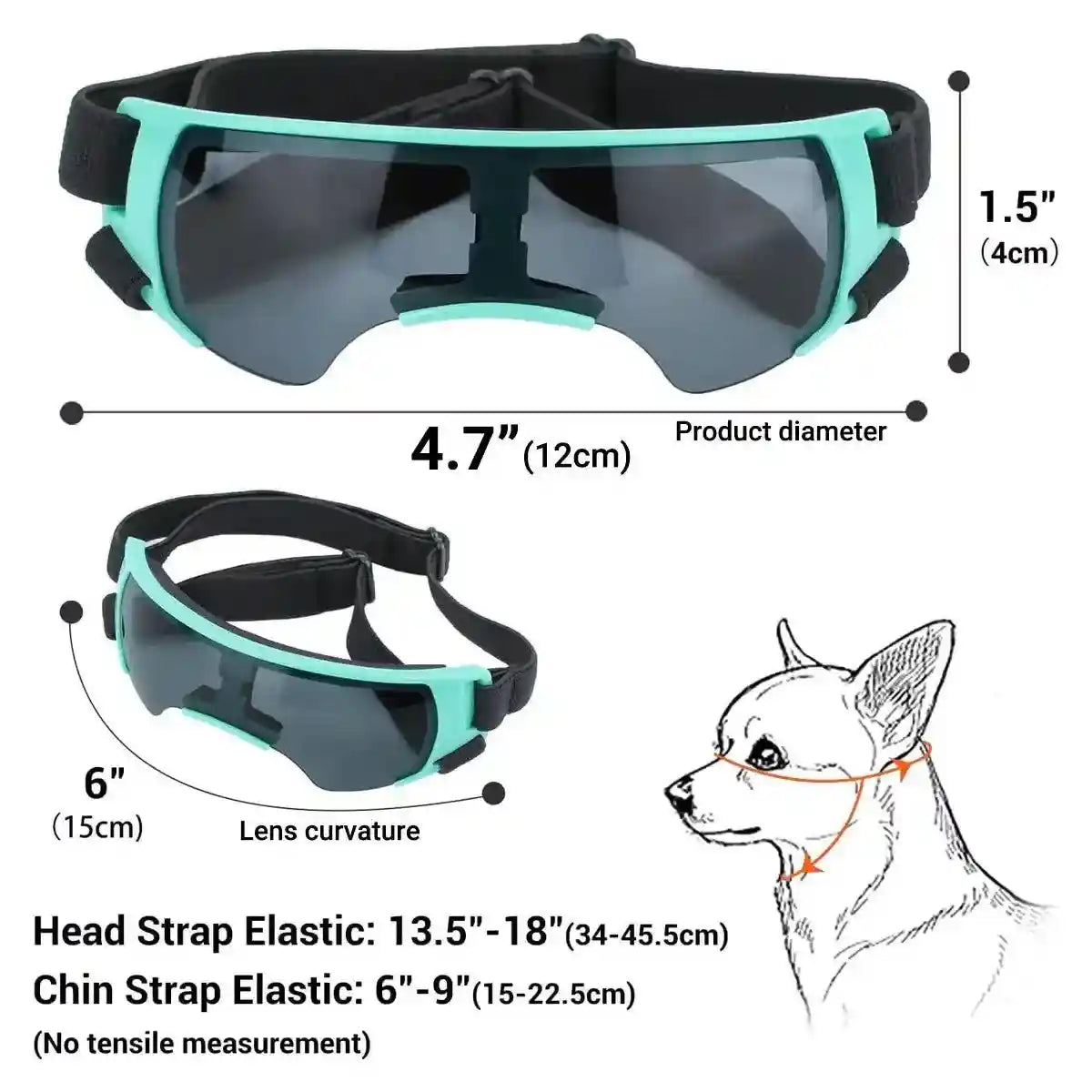 Outdoor UV-Protective Dog Sunglasses for Small and Medium Dogs