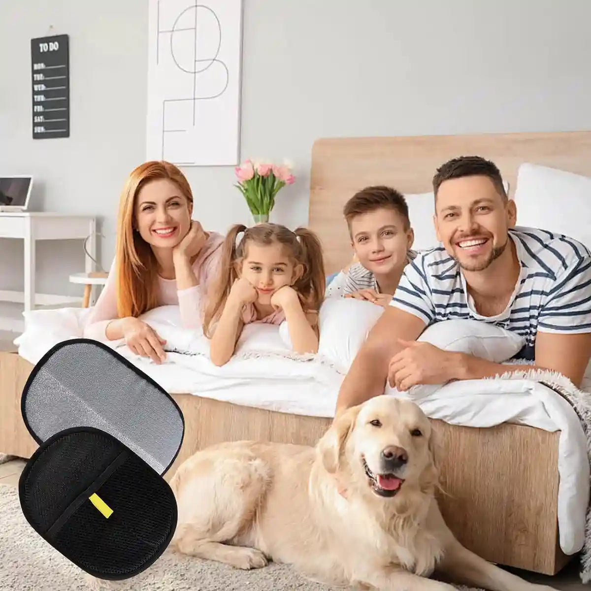 Reusable Pet Hair Removal Glove with Electrostatic Bristles – 2 Pack