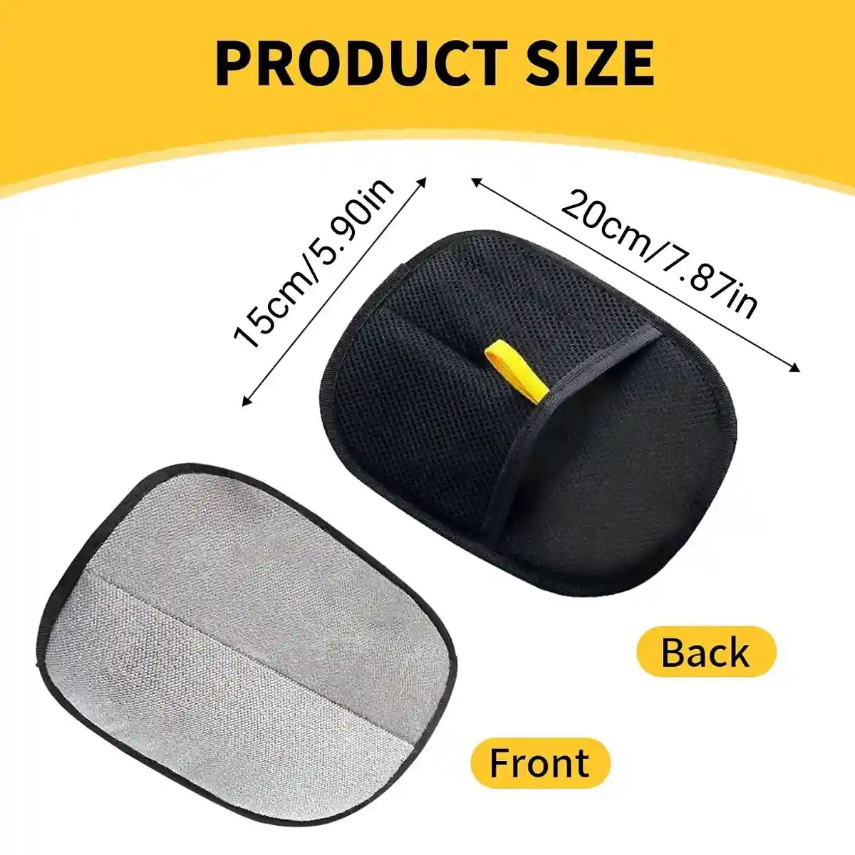 Reusable Pet Hair Removal Glove with Electrostatic Bristles – 2 Pack