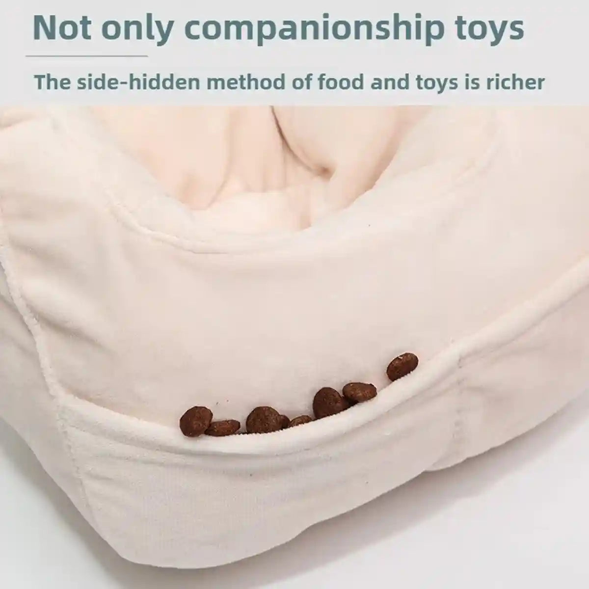 Plush Pet Goose Toy Interactive Squeaky Dog Enrichment Toy