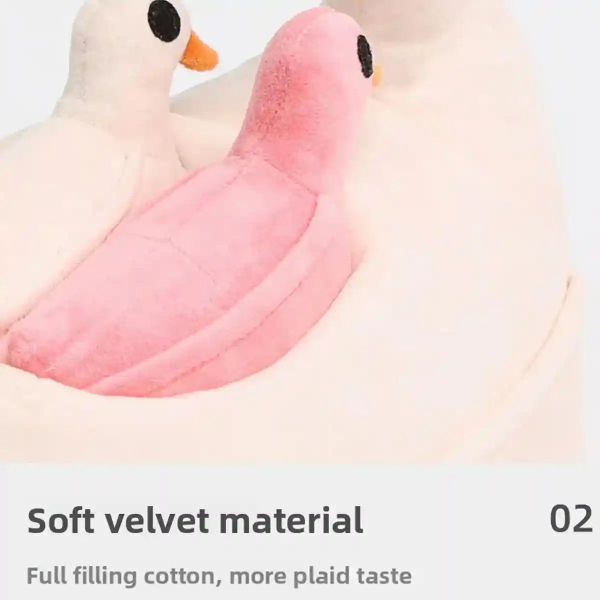 Plush Pet Goose Toy Interactive Squeaky Dog Enrichment Toy