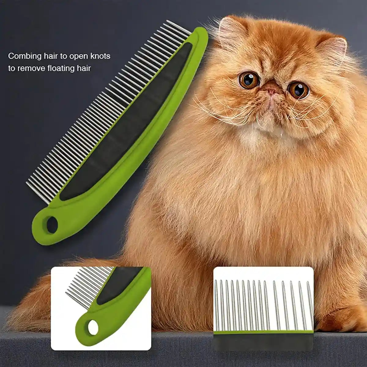 Pet Grooming Kit 3-Piece Set with Self-Cleaning Brush Comb & Bath Glove