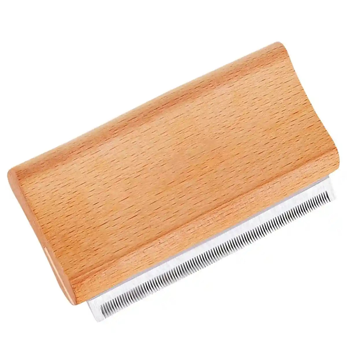 Pet Hair Removal Comb With Wooden Handle