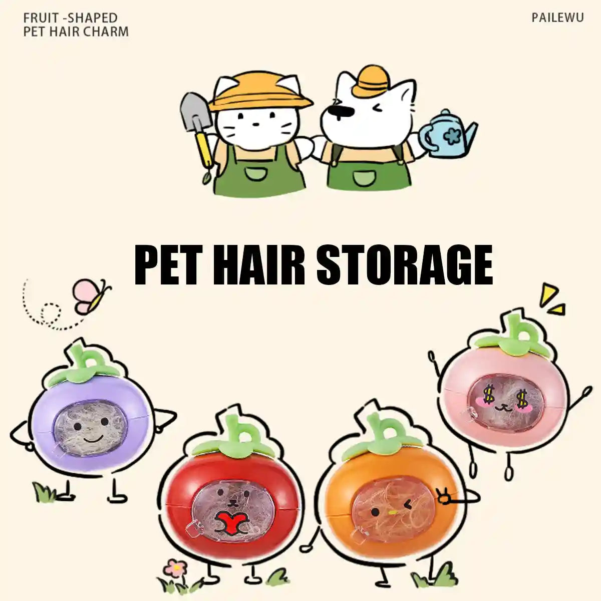 Pet Hair Storage Ball Set (4PCS)