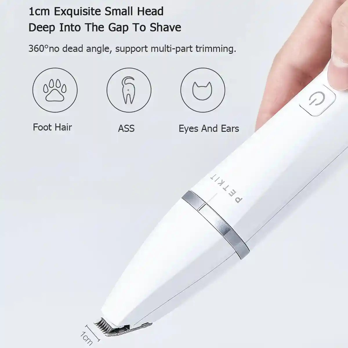 Pet Grooming Clippers Low Noise Waterproof Hair Trimmer for Cats & Dogs