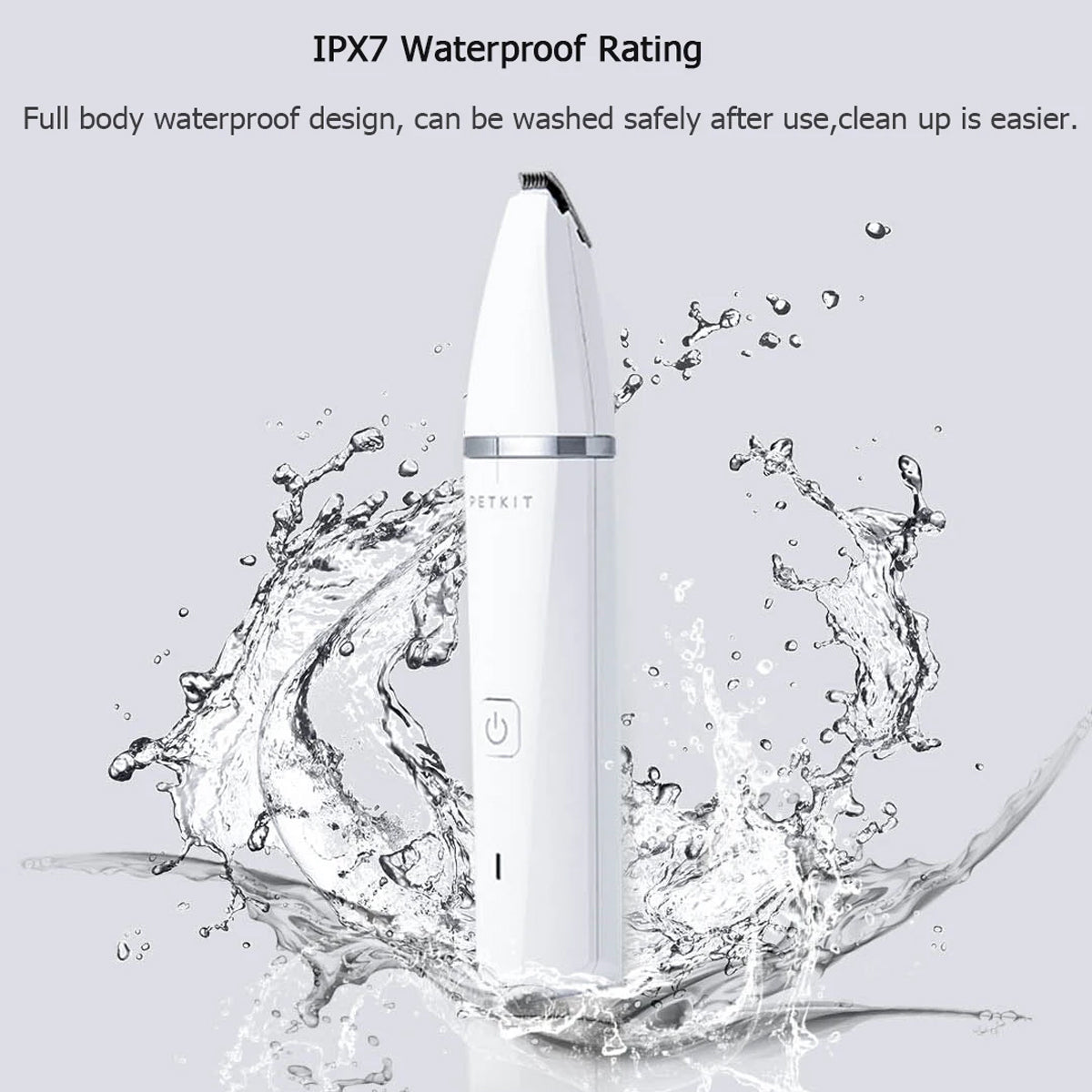 Pet Grooming Clippers Low Noise Waterproof Hair Trimmer for Cats & Dogs