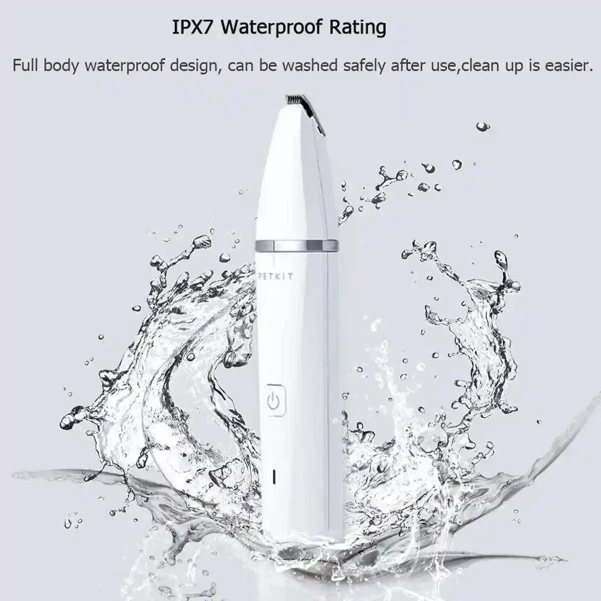 Pet Grooming Clippers Low Noise Waterproof Hair Trimmer for Cats & Dogs