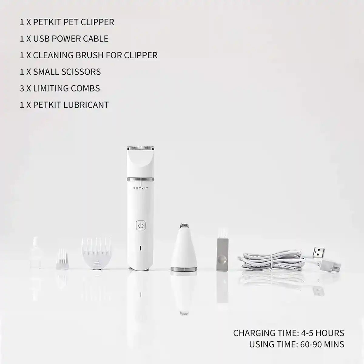 Pet Grooming Clippers Low Noise Waterproof Hair Trimmer for Cats & Dogs