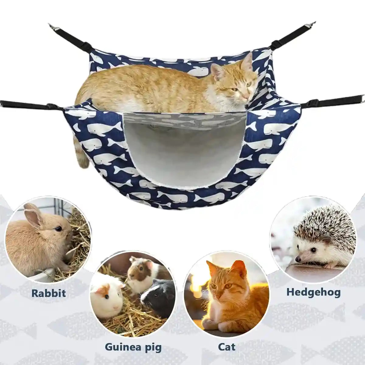 Hanging Cat Cage Hammock Nest Cosy Bed for Kittens & Small Pets