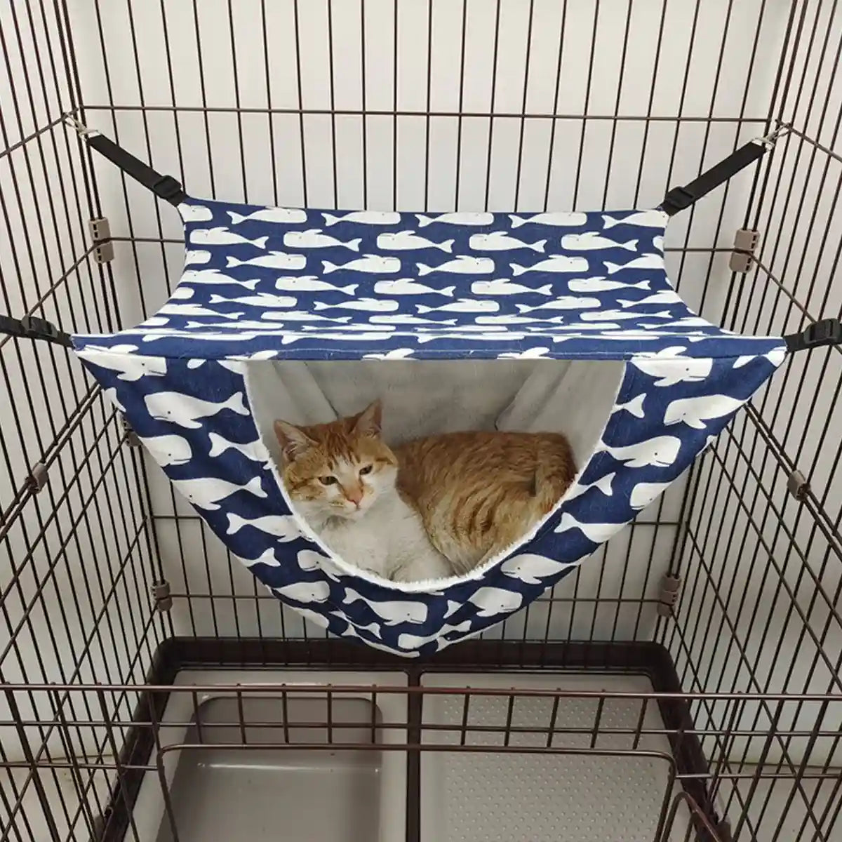 Hanging Cat Cage Hammock Nest Cosy Bed for Kittens & Small Pets