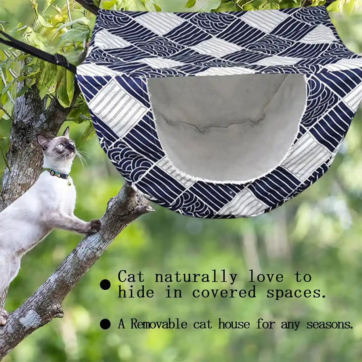 Hanging Cat Cage Hammock Nest Cosy Bed for Kittens & Small Pets