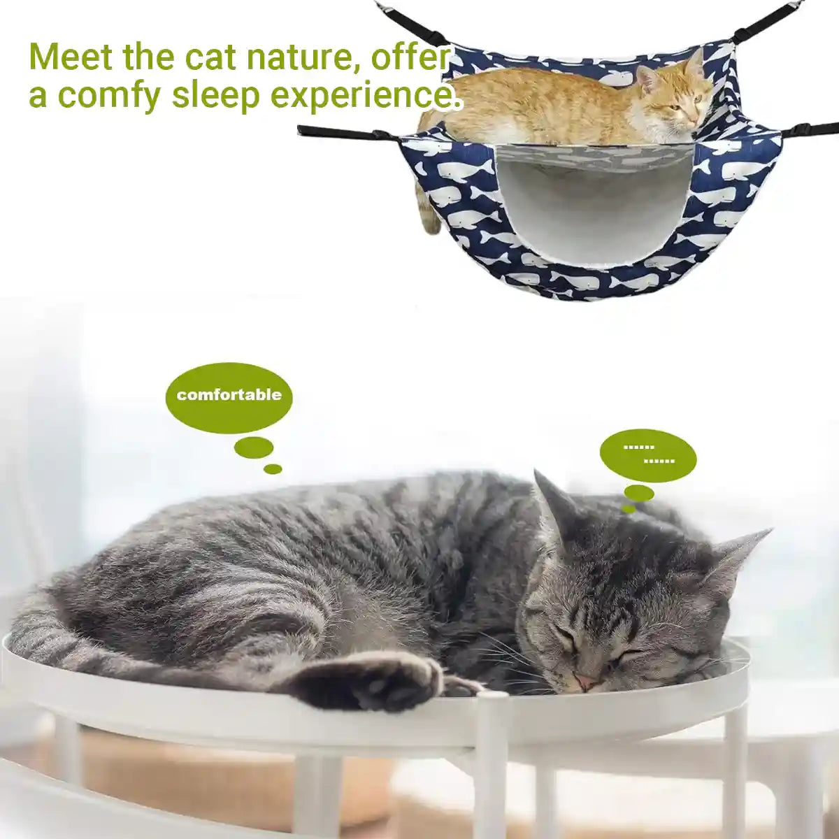 Hanging Cat Cage Hammock Nest Cosy Bed for Kittens & Small Pets