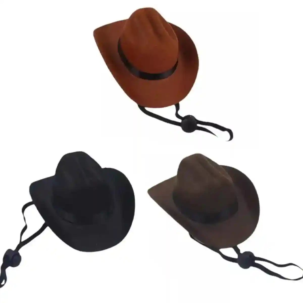 Adjustable Pet Cowboy Hat for Dogs and Cats Western Style Costume