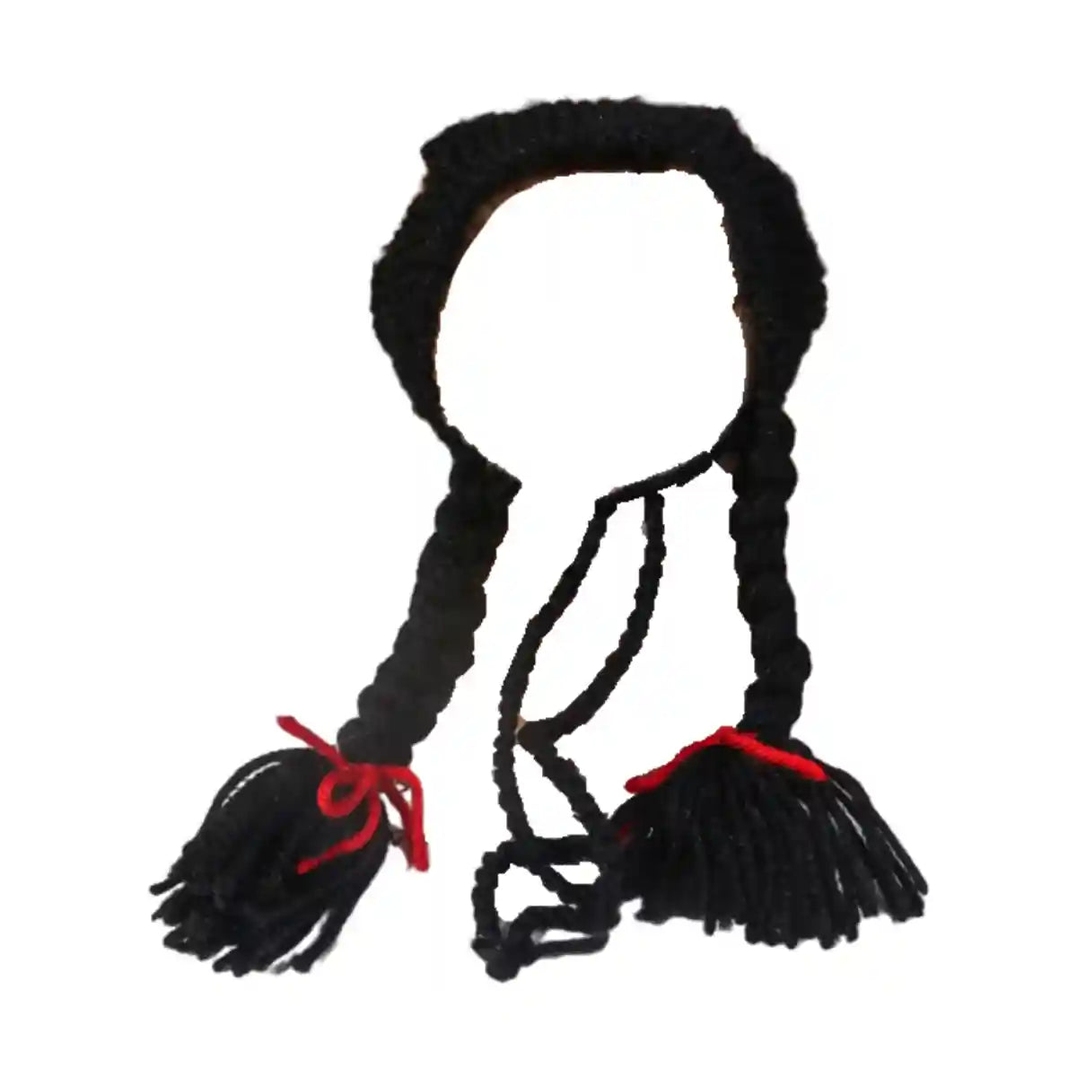 Braided Cat Hat Handmade Knitted Pet Wig