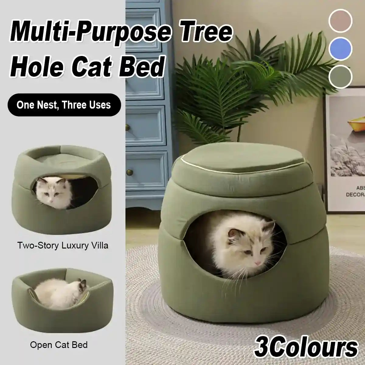 Multi-Functional Cat Igloo Bed Cozy Retreat