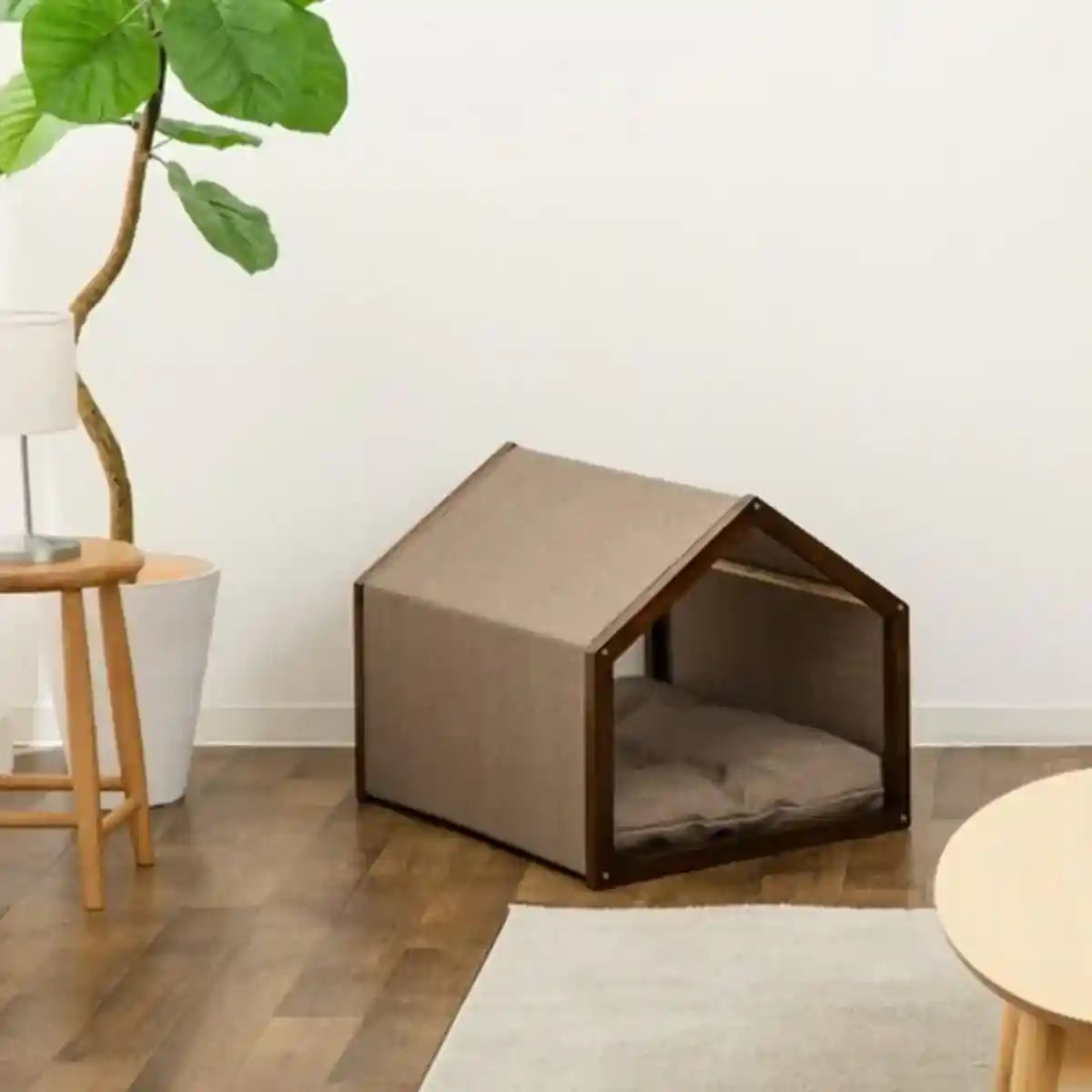 Modern Canvas Pet House for Small Dogs Washable Indoor Dog Bed
