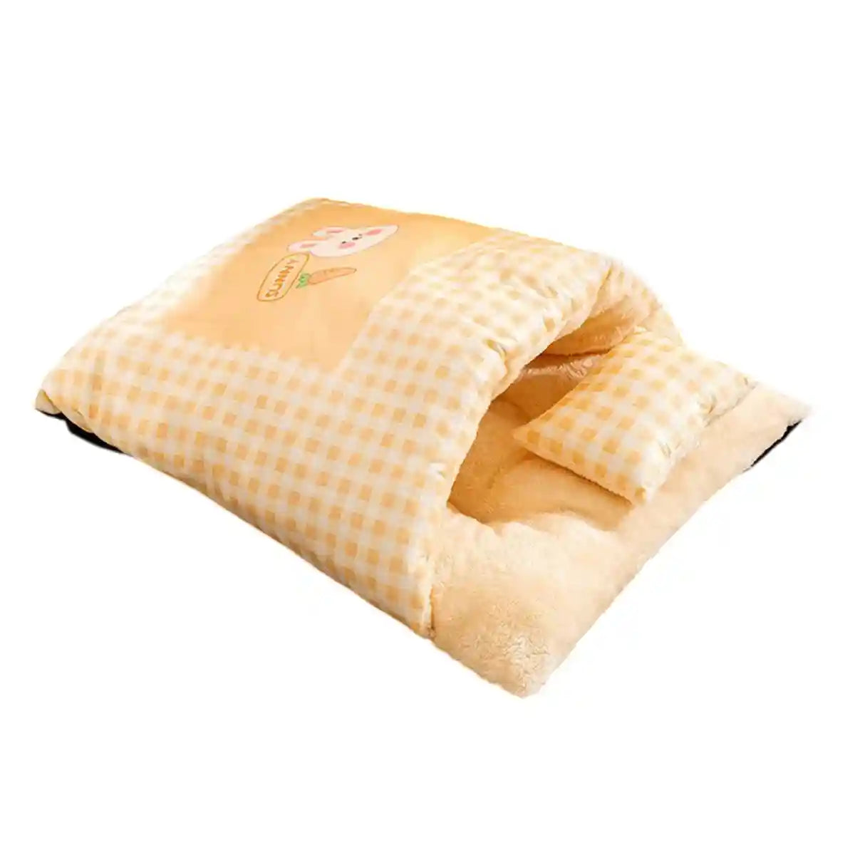 Semi-Closed Kitten Bed Arctic Fleece Nest