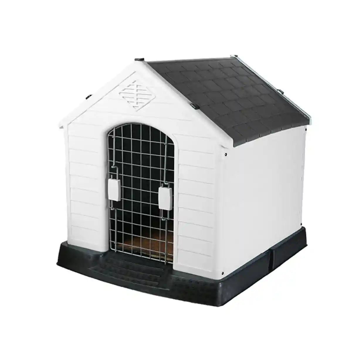 Durable Outdoor Dog House Waterproof Plastic Kennel with Lockable Door