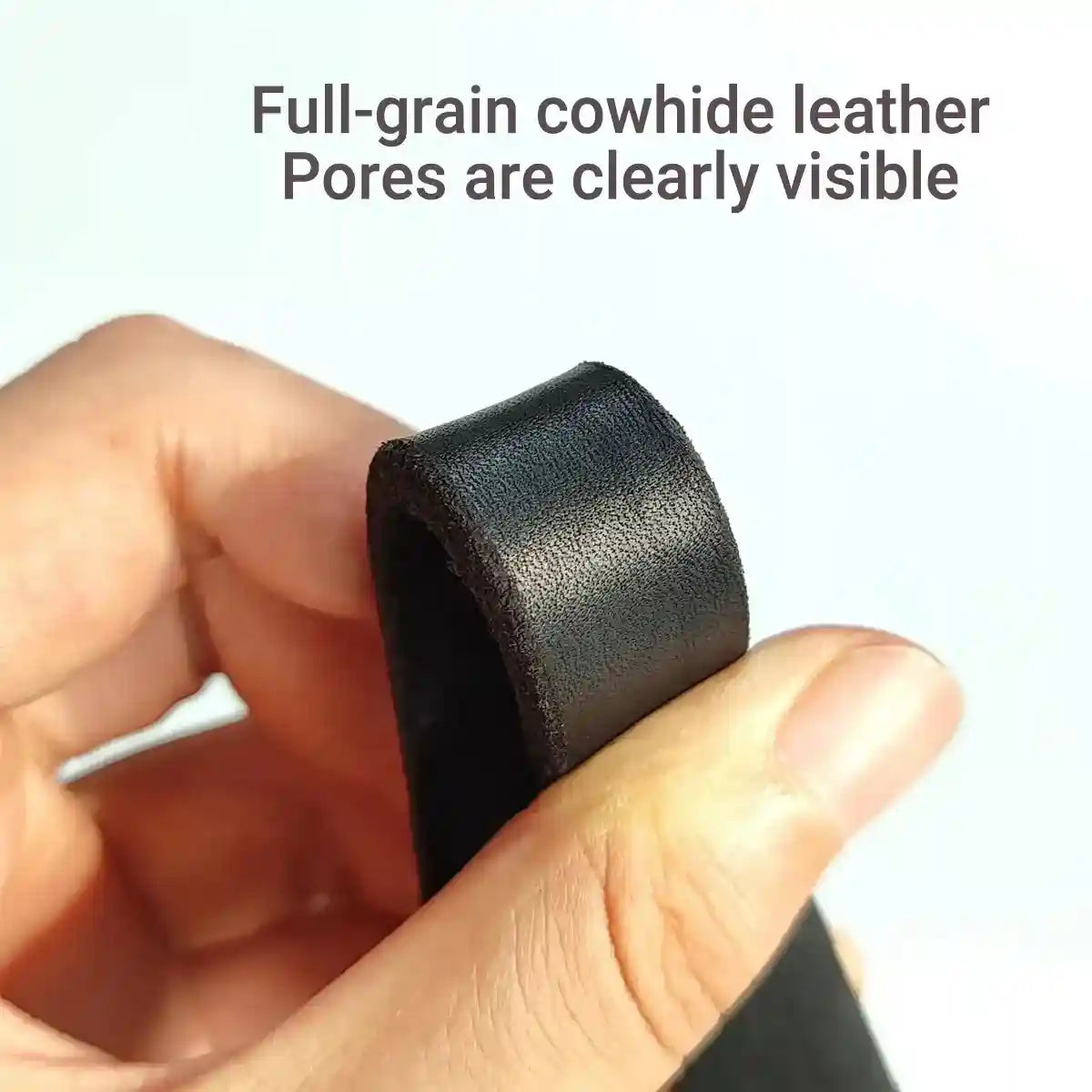 Durable Cowhide Dog Leash With Brass Clasp For Large Pets