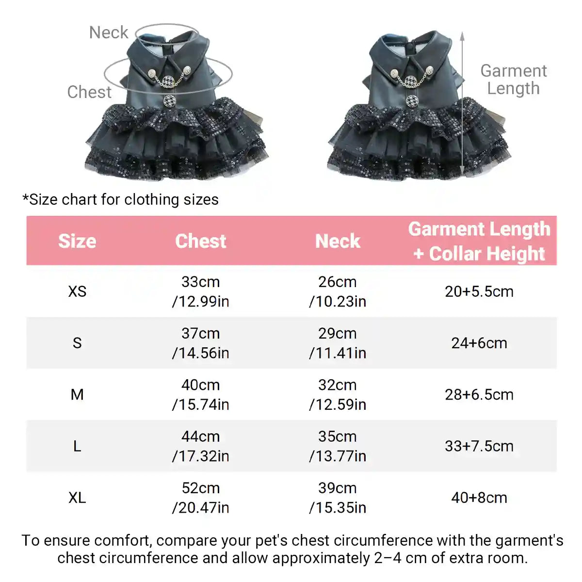 Faux Leather Dog Dress with Sequins Stylish Small Pet Outfit for Autumn & Winter