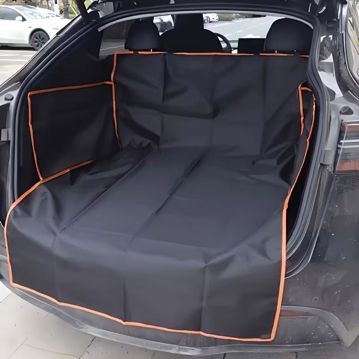 Black Dog Car Cargo Liner with Foldable Sides