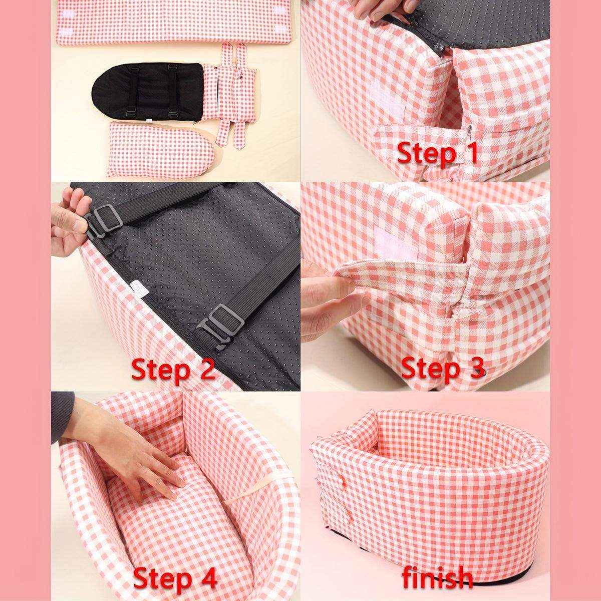 Comfortable & Secure Dog Crate for Car Travel Portable Pet Carrier