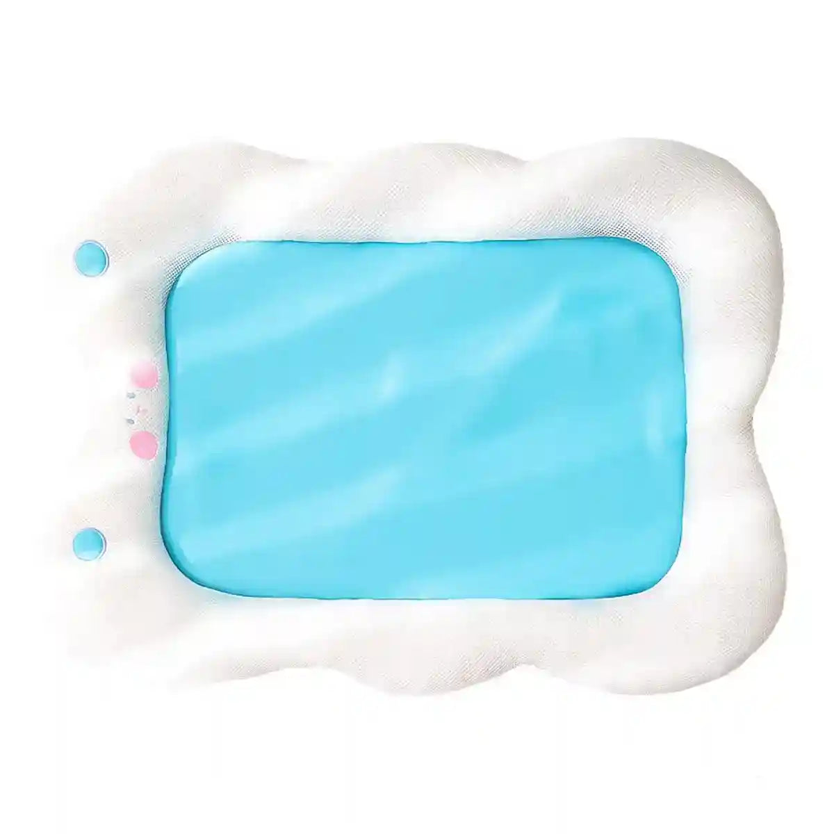 Cooling Dog Bed for Summer Comfort and Neck Support