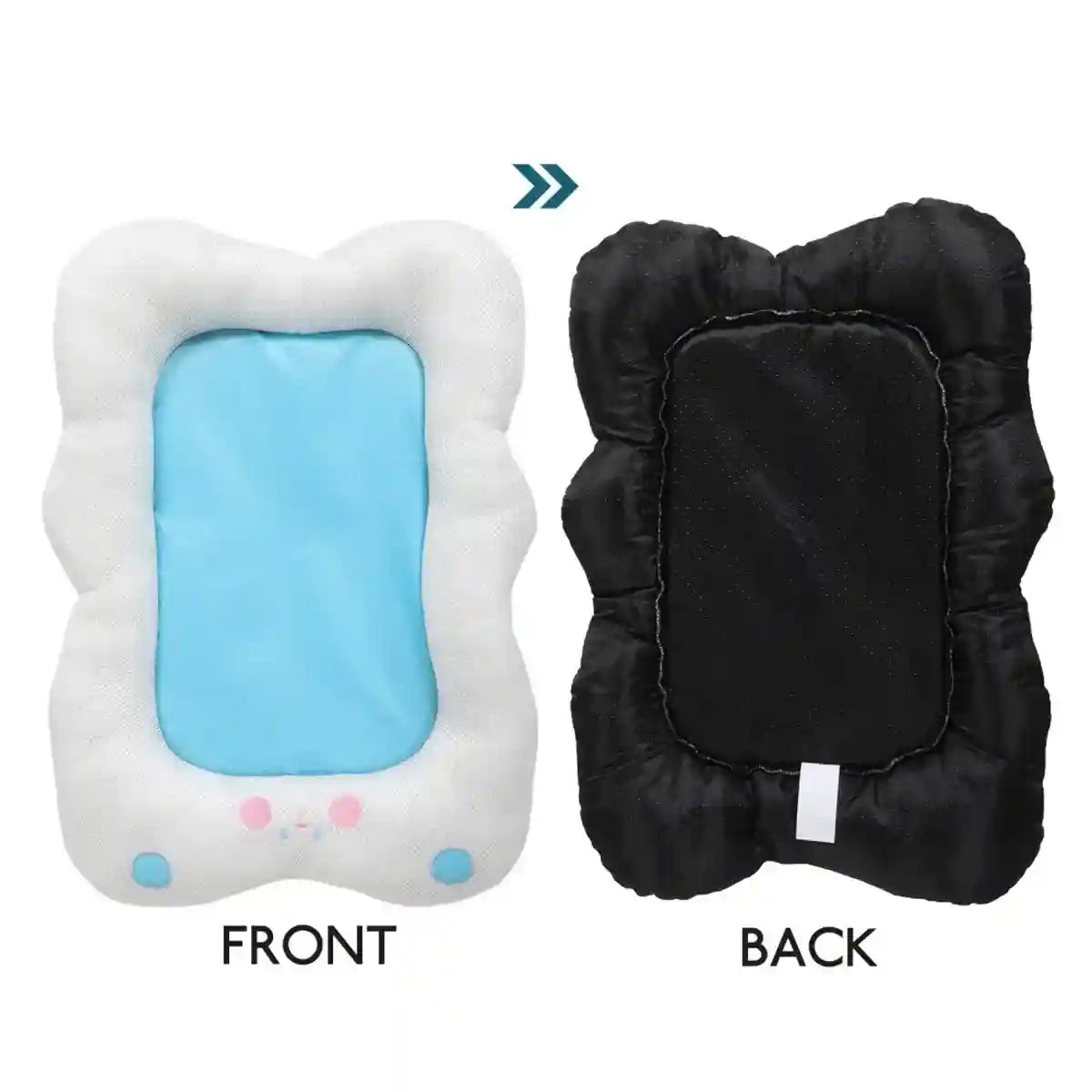 Cooling Dog Bed for Summer Comfort and Neck Support