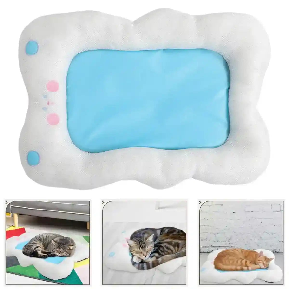 Cooling Dog Bed for Summer Comfort and Neck Support