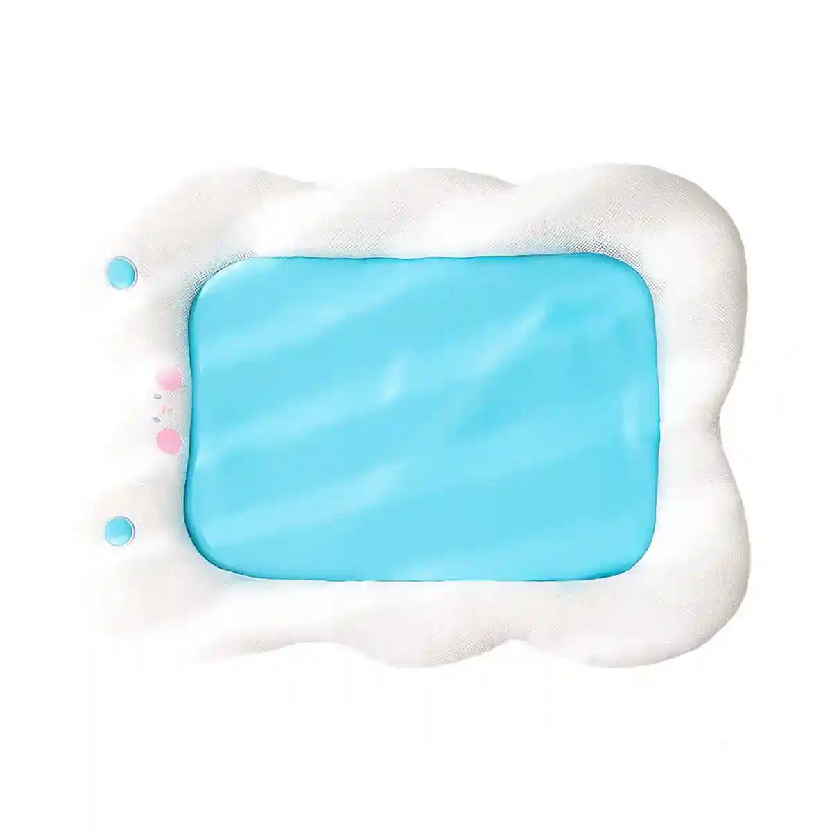 Cooling Dog Bed for Summer Comfort and Neck Support