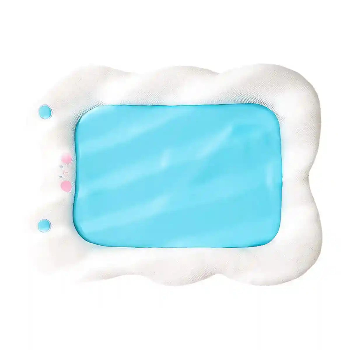 Cooling Dog Bed for Summer Comfort and Neck Support