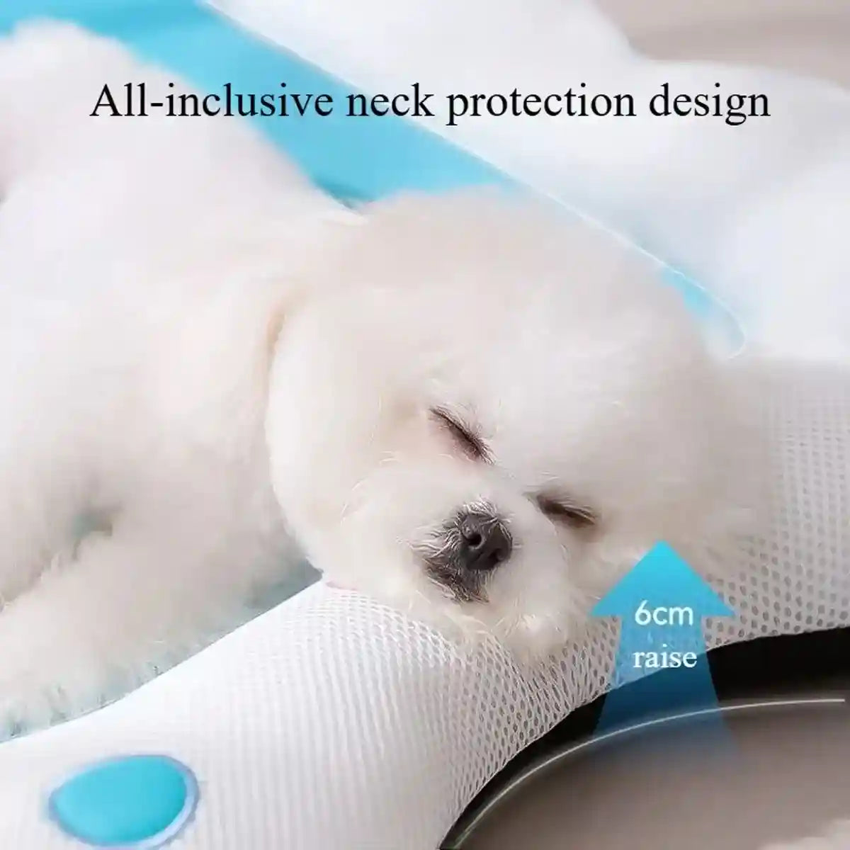 Cooling Dog Bed for Summer Comfort and Neck Support
