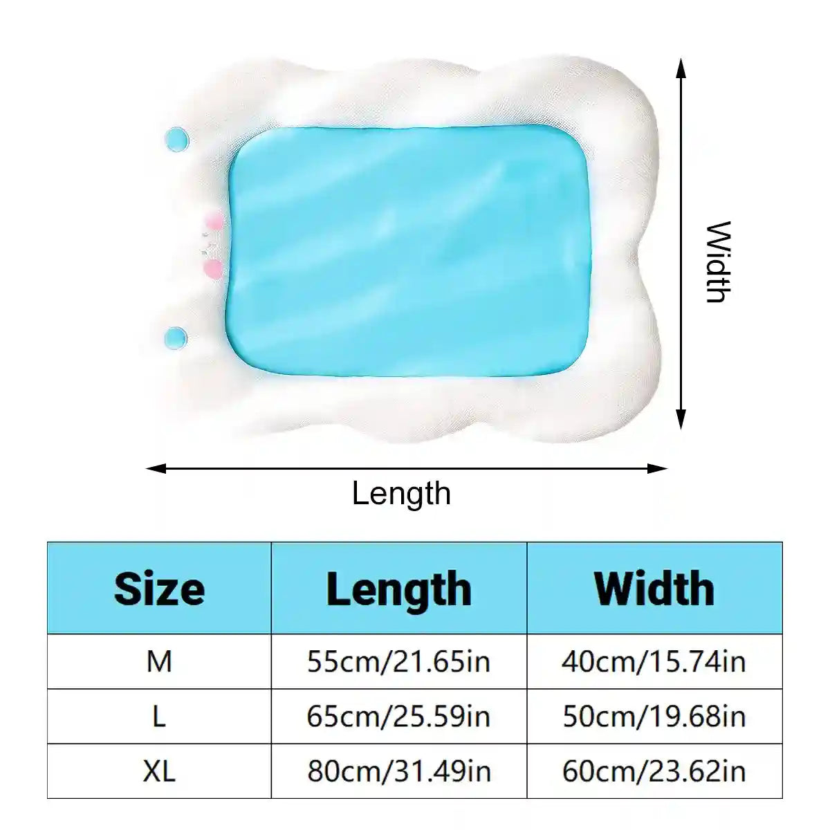 Cooling Dog Bed for Summer Comfort and Neck Support