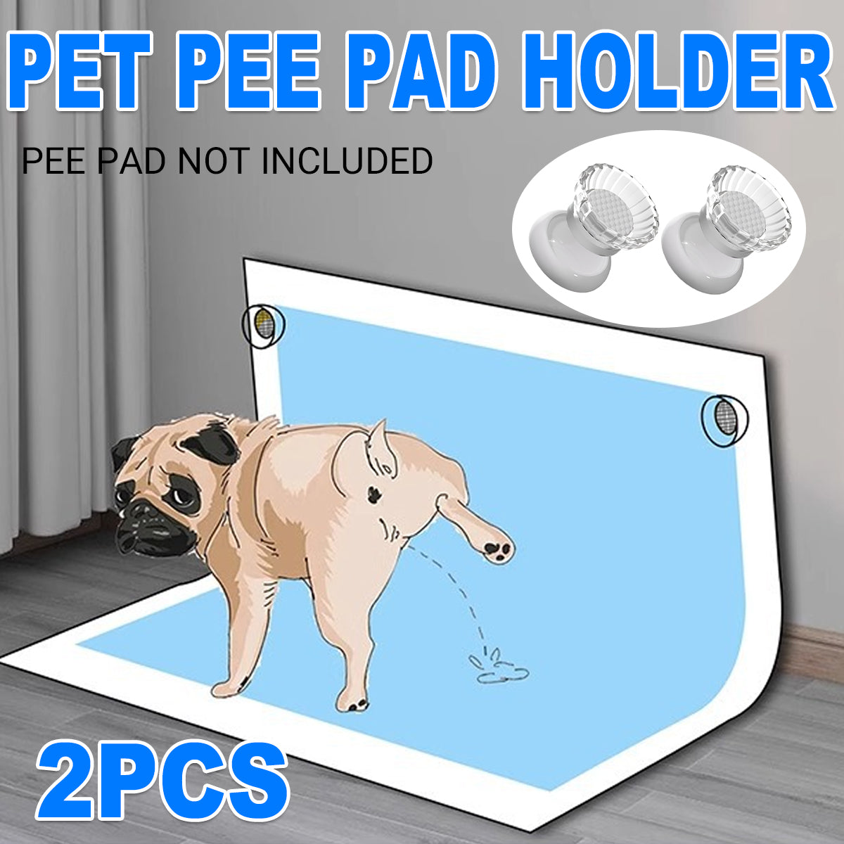 2PCS Pet Toilet Pad Holder Simple and Convenient Non Slip for Puppy Indoor Use