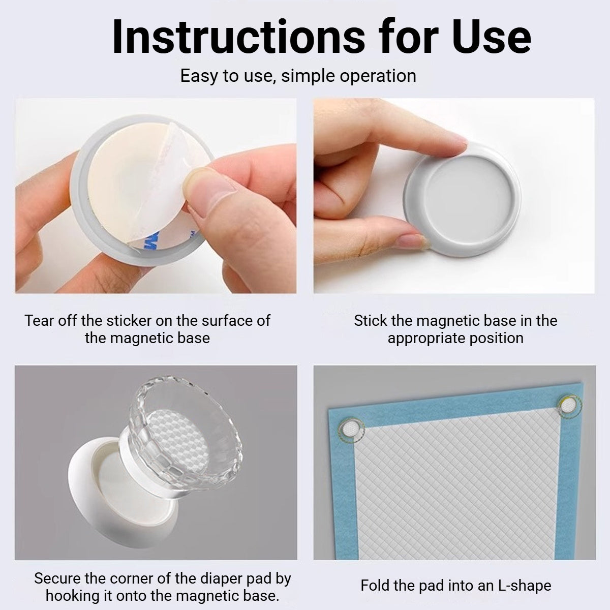 2PCS Pet Toilet Pad Holder Simple and Convenient Non Slip for Puppy Indoor Use