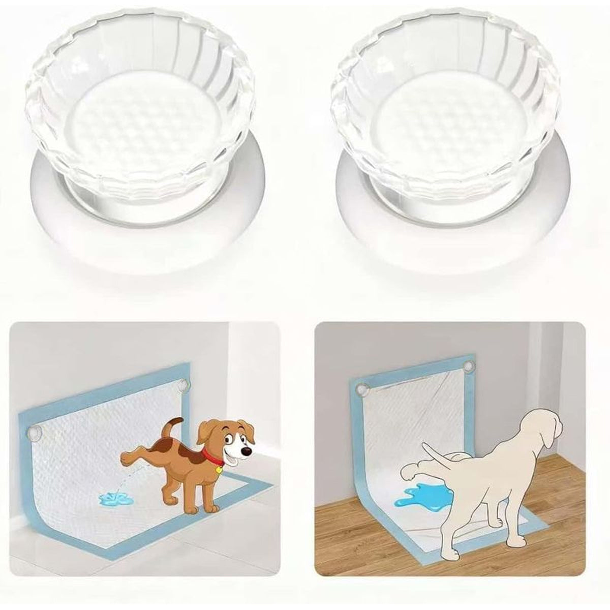2PCS Pet Toilet Pad Holder Simple and Convenient Non Slip for Puppy Indoor Use