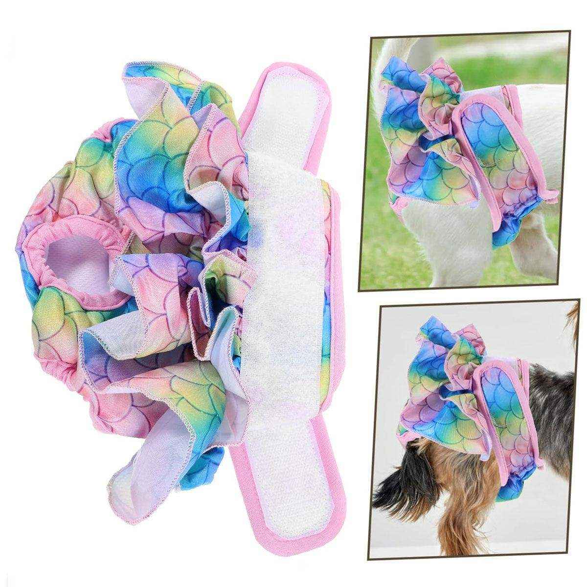 Stylish Washable Dog Diapers Reusable Pet Sanitary Pants